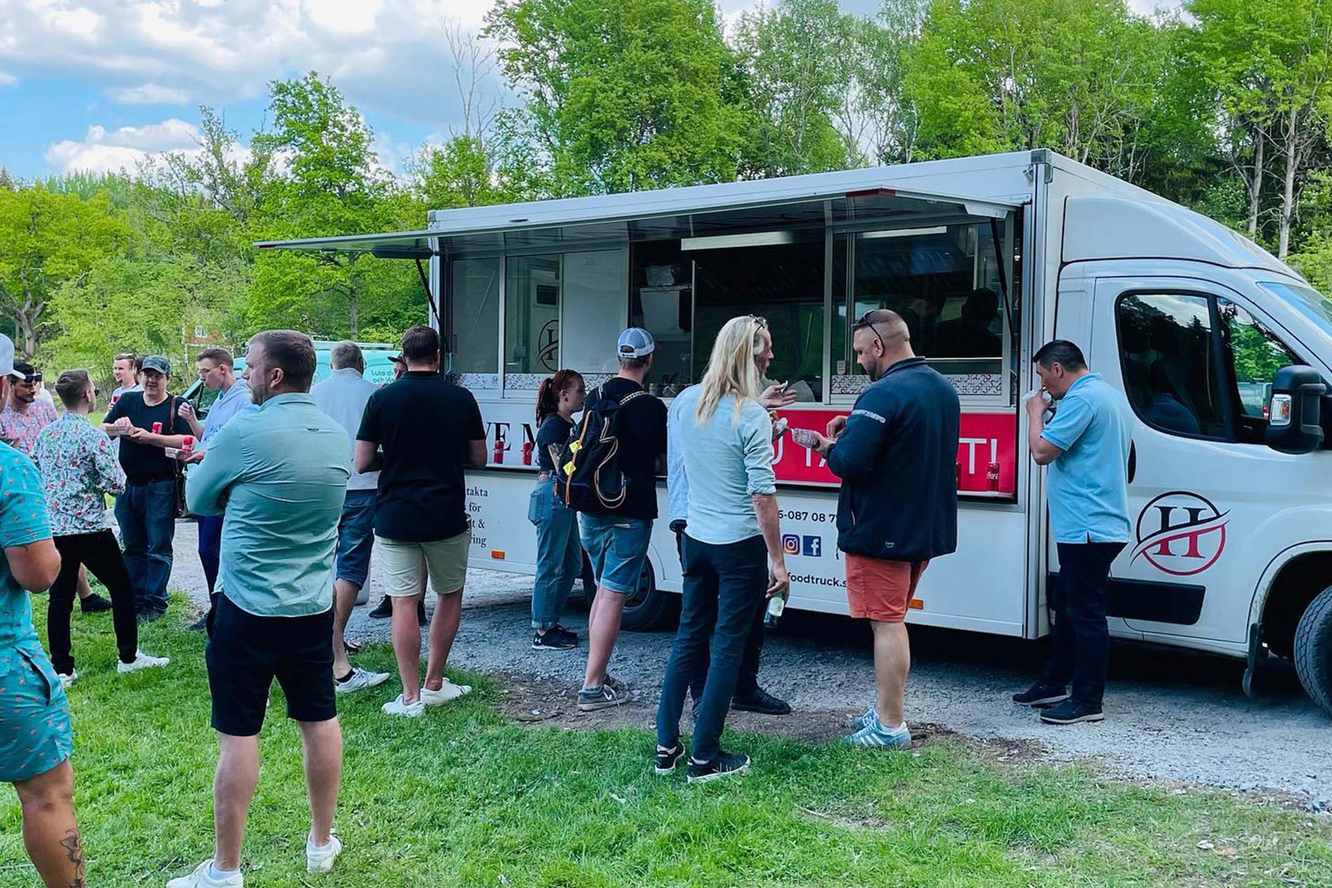 Foodtruck på ett event
