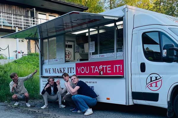 Foodtruck på ett event