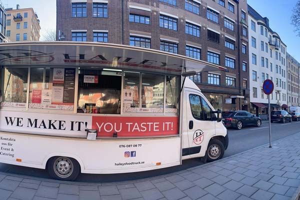 Foodtruck på ett event